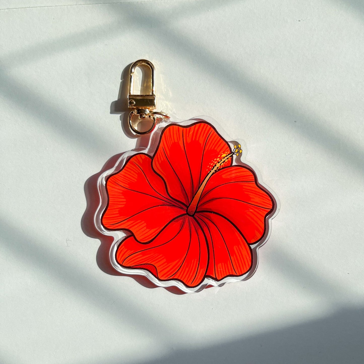 Flor Cayena Keychain